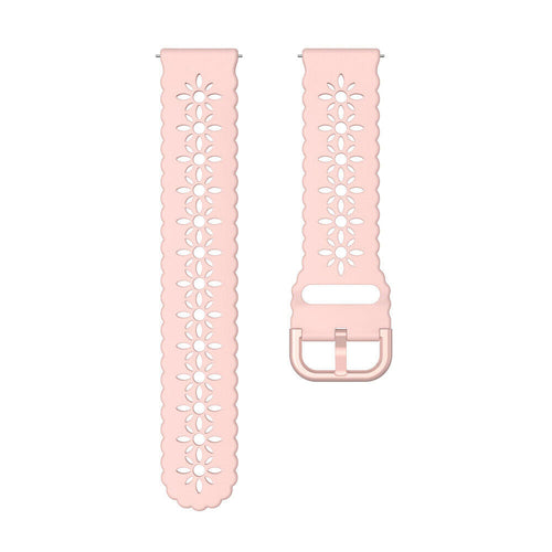 Withings Steel HR - 40mm Patterned Silicone Strap (Pink)