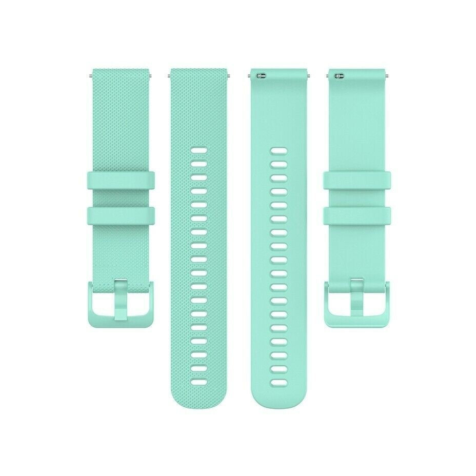 Bracelet montre silicone premium 20mm - universal (aqua)