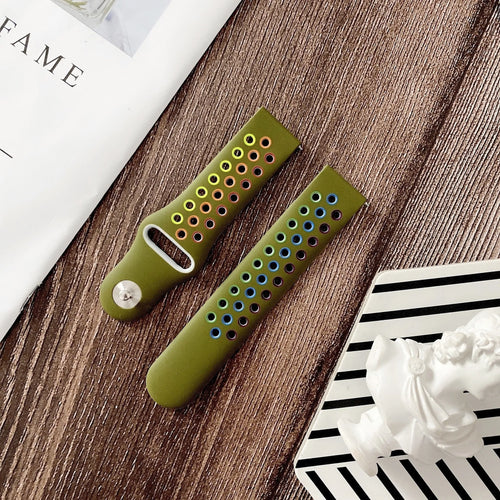 Motorola Moto Watch - 47mm Sport Strap (Army Green/Colourful)