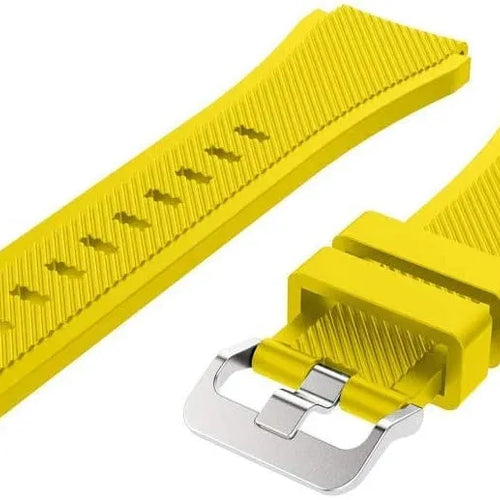 Bracelet silicone sergé Coros Apex 42mm (jaune)