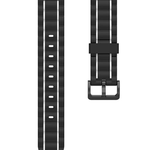 Bracelet sport avec boucle Amazfit GTS 4 (noir/blanc)