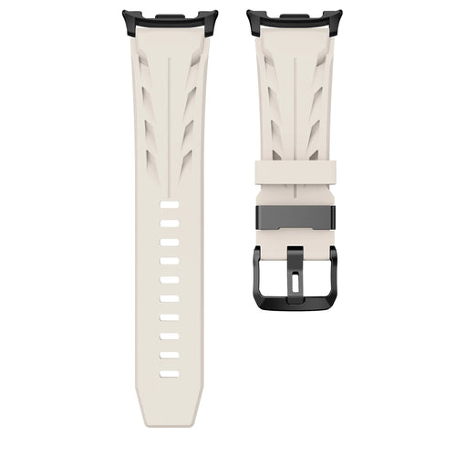 Bracelet silicone race Samsung Galaxy Watch 9 - 44mm (lumière stellaire)