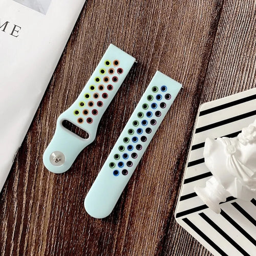 Motorola Moto Watch - 47mm Sport Strap (Light Blue/Colourful)