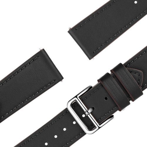 Bandz Bracelet cuir 'Deluxe' Garmin Forerunner 255s (noir)