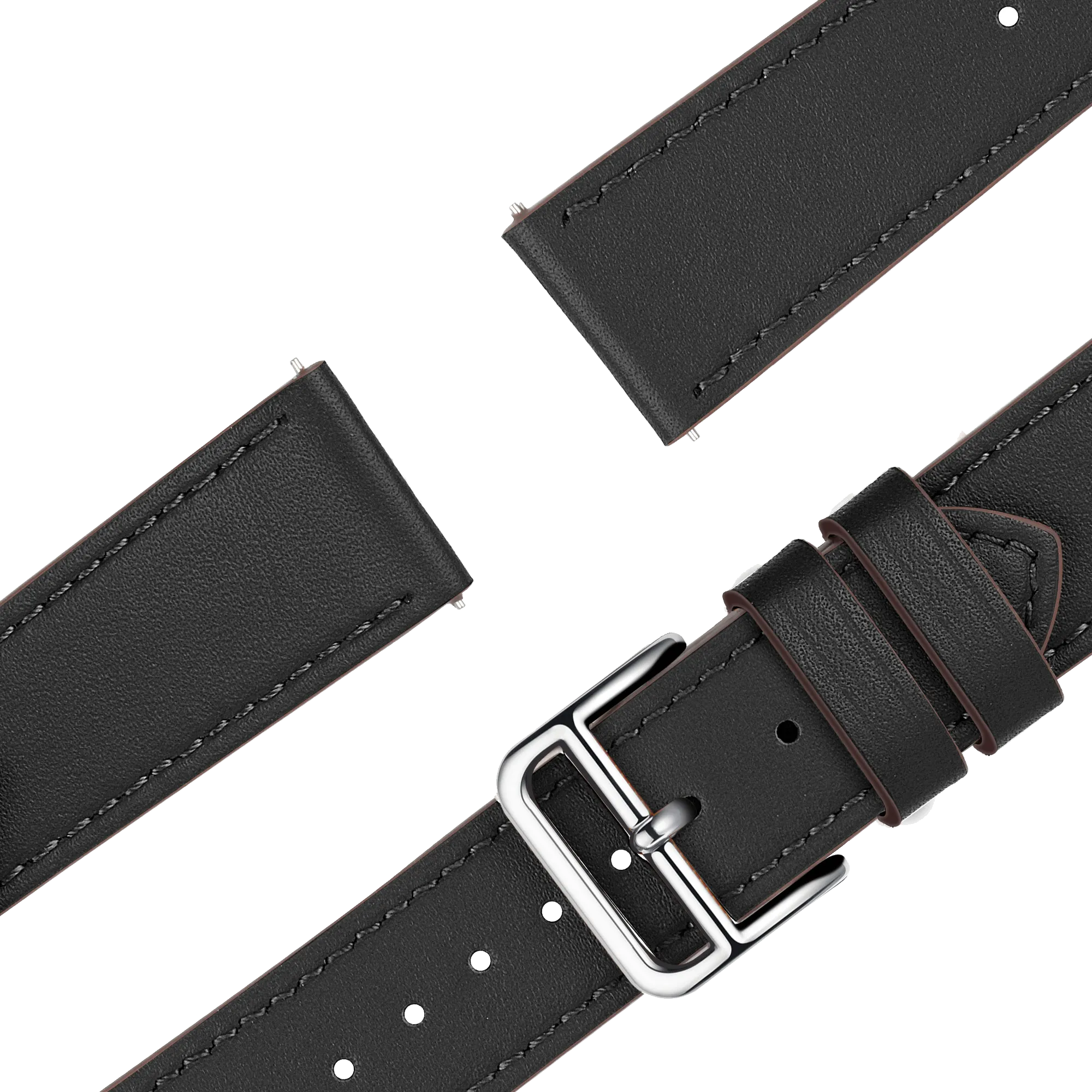 Bandz Bracelet cuir 'Deluxe' Garmin Forerunner 255s (noir)