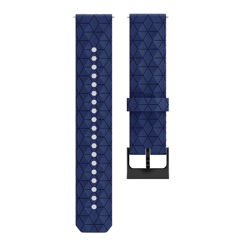 Bracelet silicone 'Hexa' Amazfit GTS 4 (bleu foncé)
