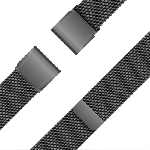Bandz Bracelet milanais Garmin D2 Delta (noir)