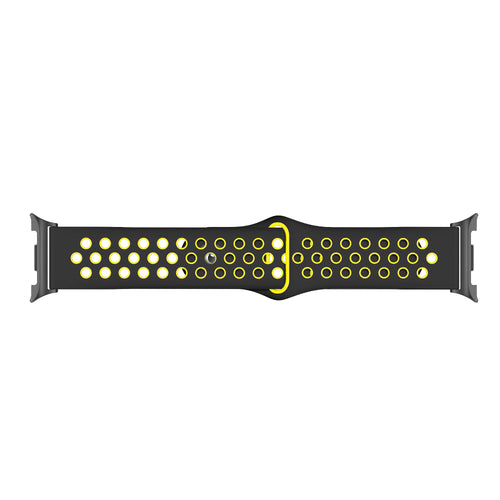 Bracelet sport Samsung Galaxy Watch 8 - 40mm (noir/jaune)