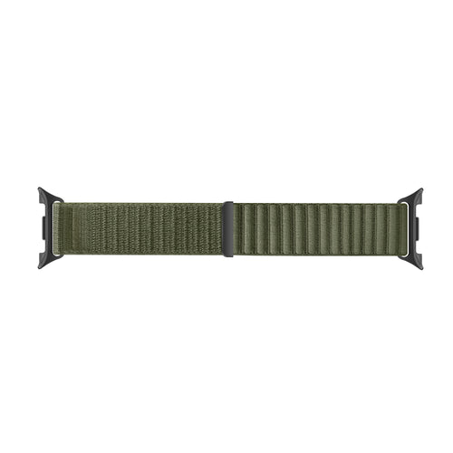 Bracelet nylon Wave Samsung Galaxy Watch 8 Classic (vert foncé)