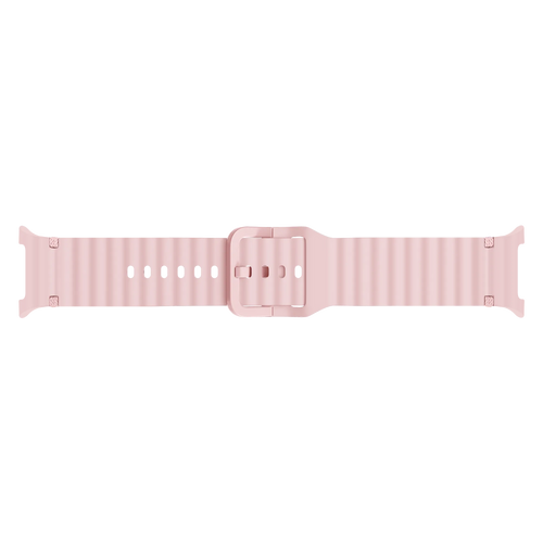 Bracelet silicone ondulé Samsung Galaxy Watch 8 Classic (rose)