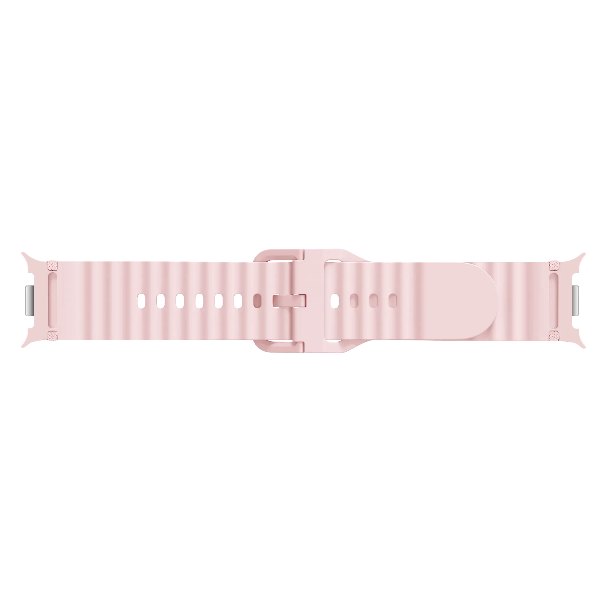 Bracelet silicone ondulé Samsung Galaxy Watch 8 - 40mm (rose)