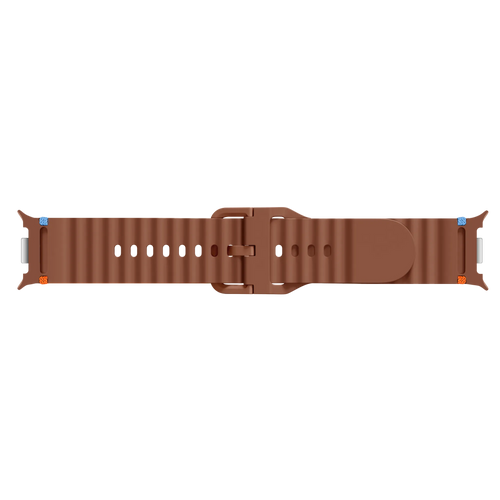 Bracelet silicone ondulé Samsung Galaxy Watch 8 - 44mm (marron)