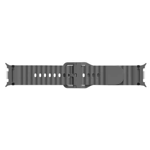 Bracelet silicone ondulé Samsung Galaxy Watch 8 - 40mm (gris foncé)