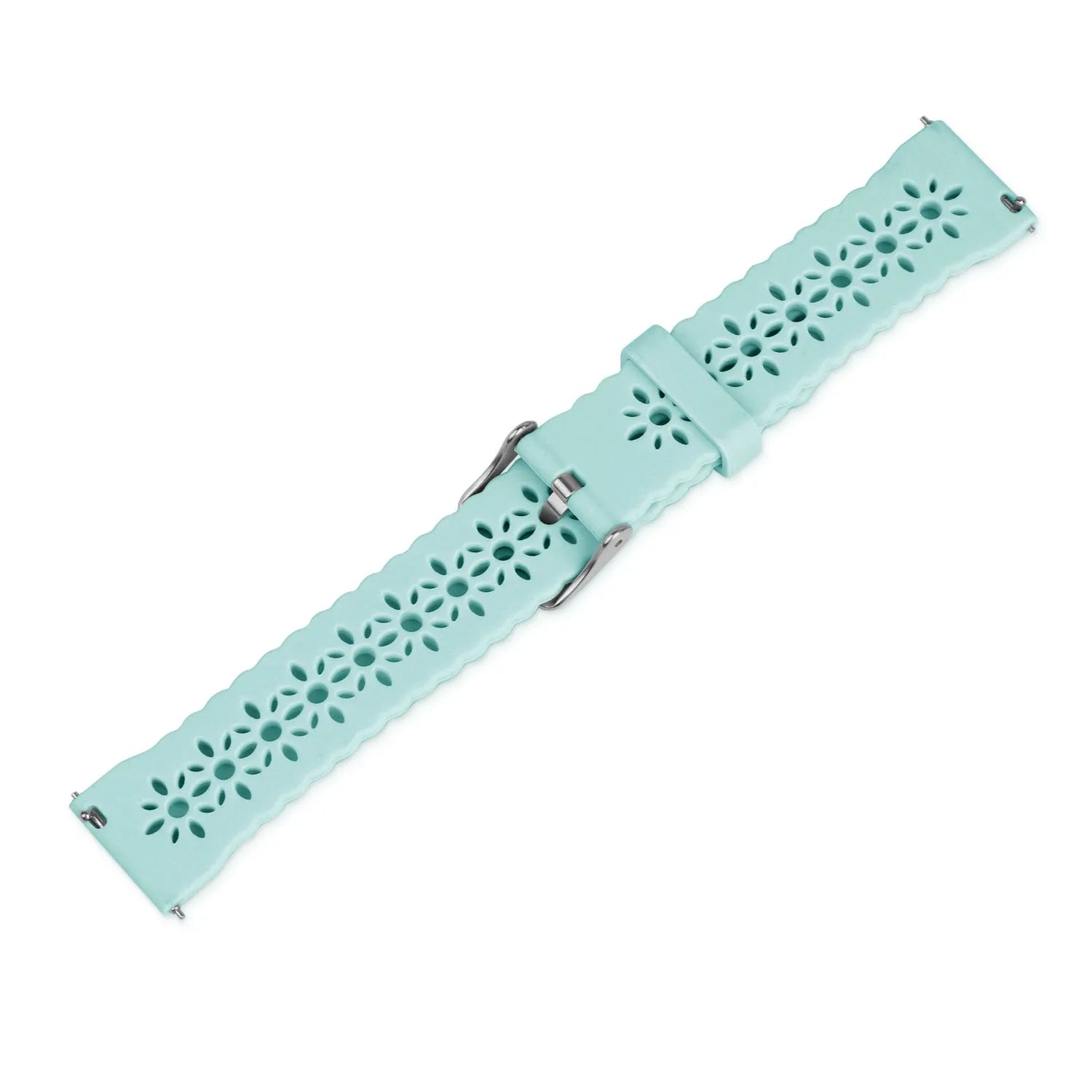 Bracelet de silicone avec relief Amazfit Bip 3 (Pro) (bleu-vert)