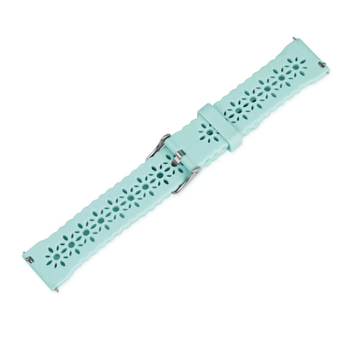 Bracelet de silicone avec relief Amazfit GTS 4 (bleu-vert)