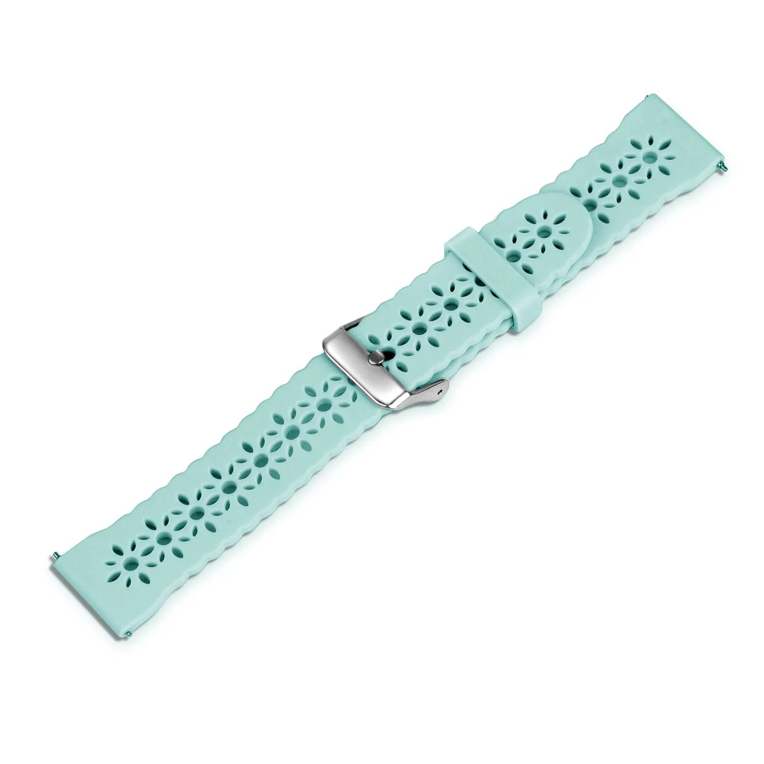 Bracelet de silicone avec relief Amazfit Bip 3 (Pro) (bleu-vert)
