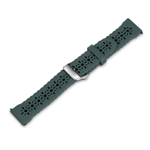 Coros Apex 2 Patterned Silicone Strap (Viridian)