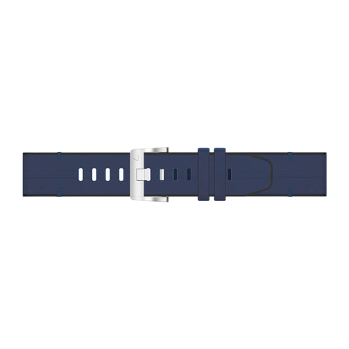 Bracelet cuir hybride Garmin Approach S70 - 47mm (bleu)