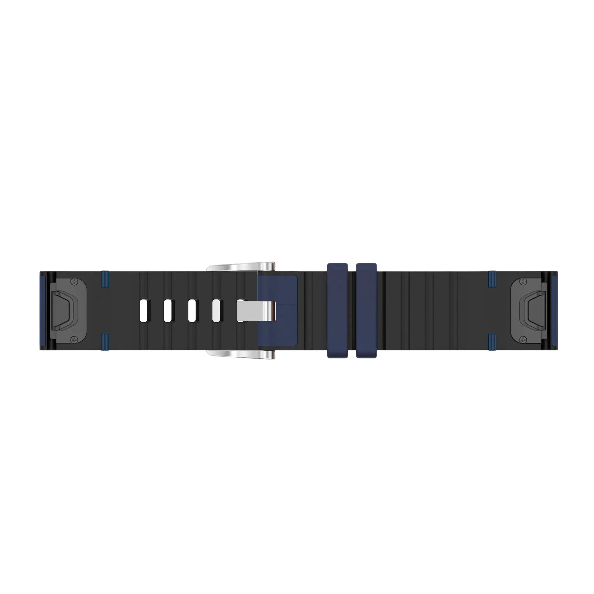 Bracelet cuir hybride Garmin Fenix 5x / 6x (bleu)