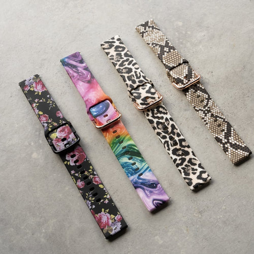 Bracelet montre silicone 20mm -  universal (Snake)