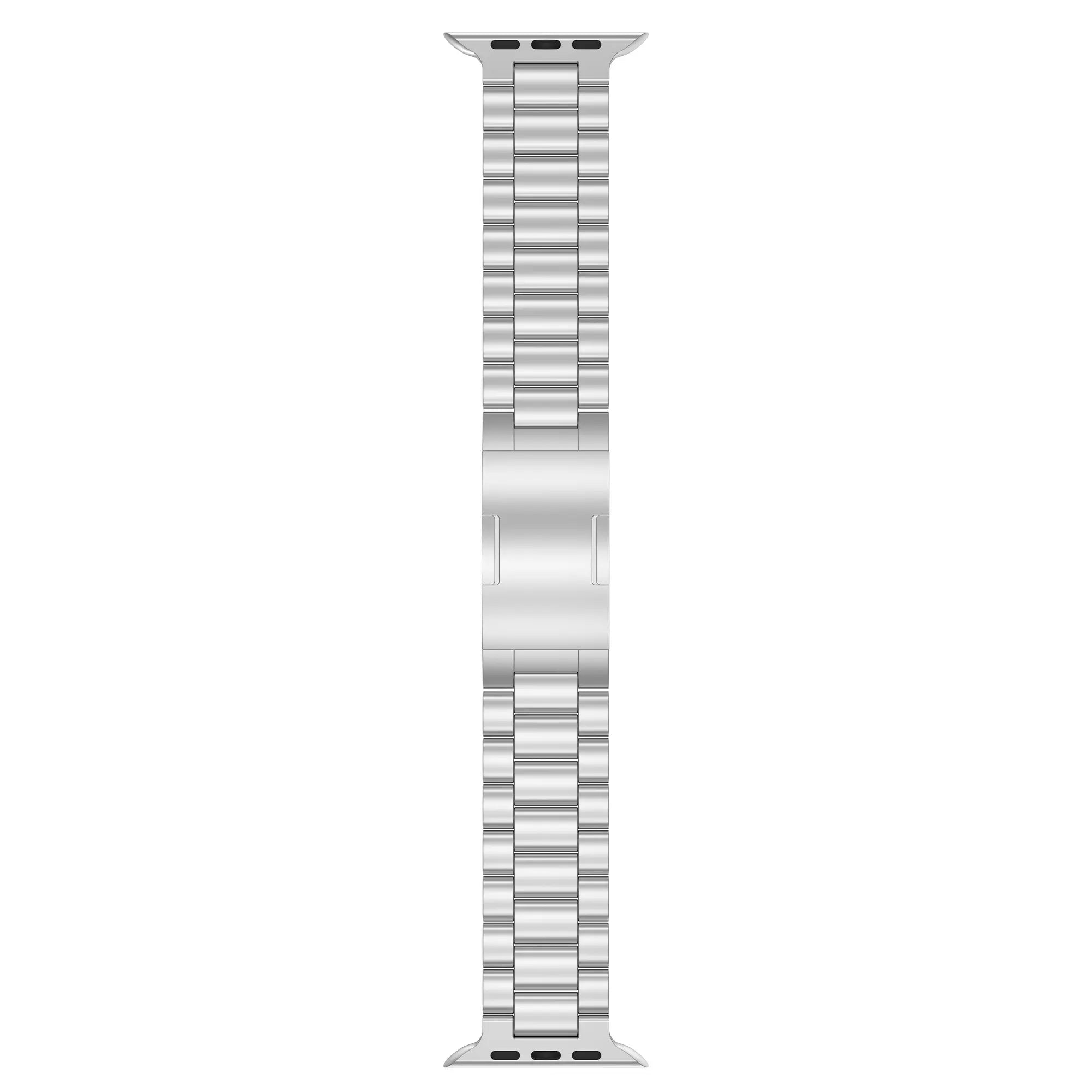 Bracelet acier raffiné Apple Watch (argent)