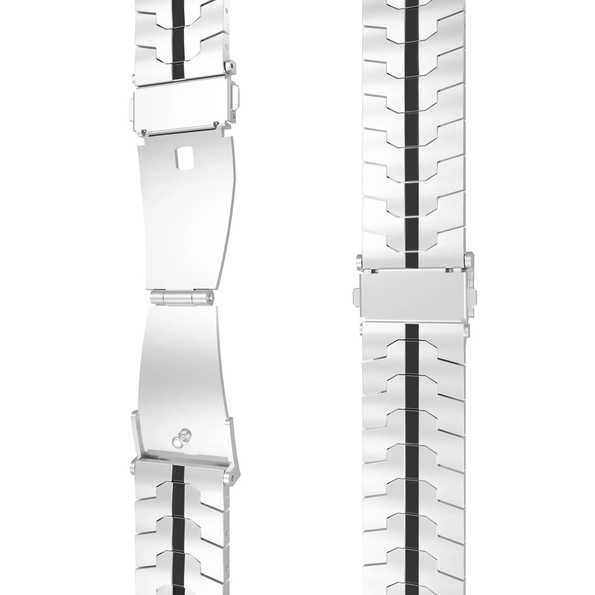 Bracelet acier Xiaomi Amazfit Bip (argent/noir)