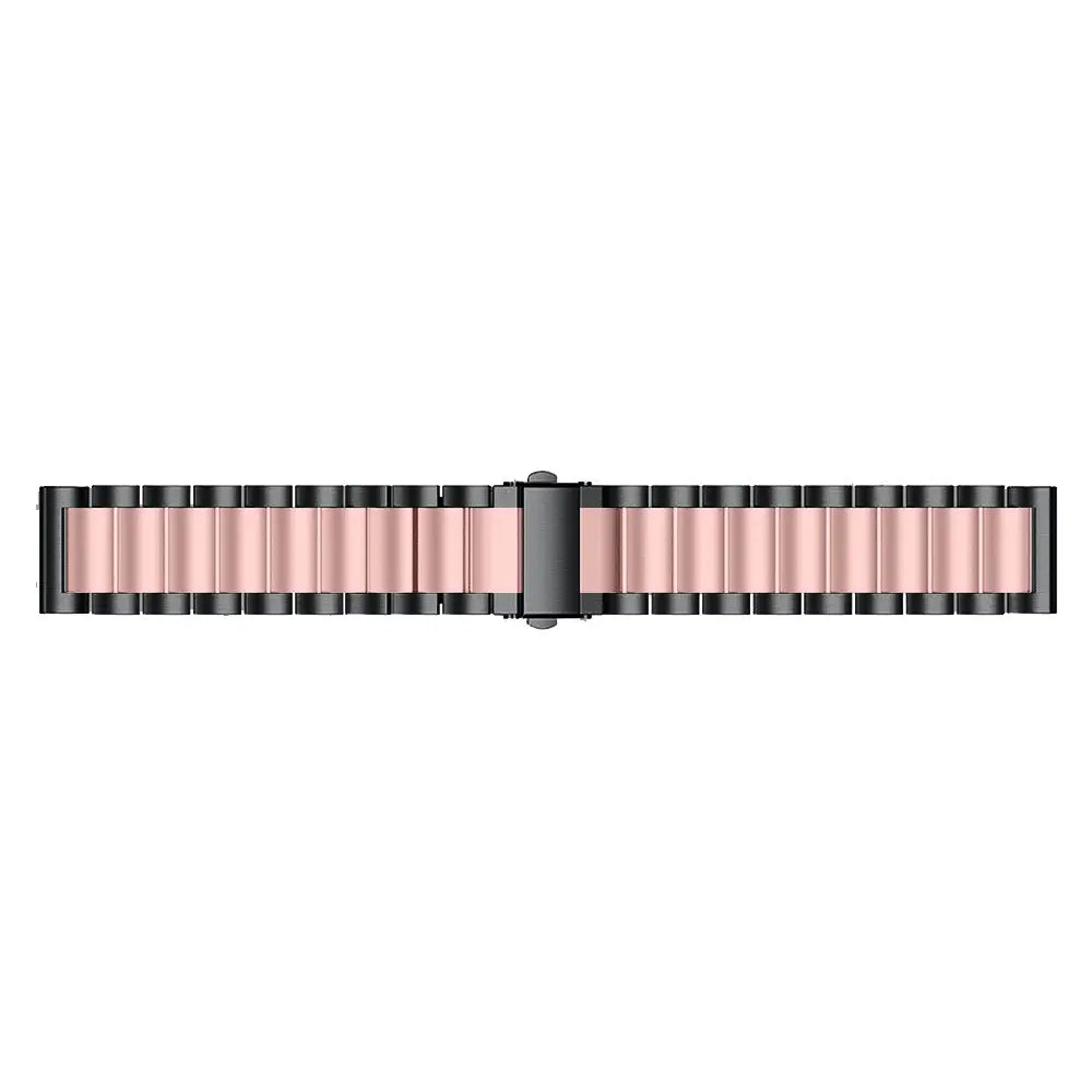 Bracelet acier Garmin Forerunner 70 (noir/rose)