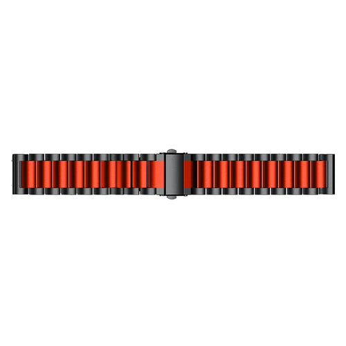 Bracelet acier Garmin Forerunner 170 (noir/rouge)