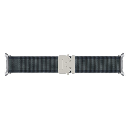 Bracelet nylon Outdoor avec boucle en P Samsung Galaxy Watch 8 - 40mm (noir avec argent)