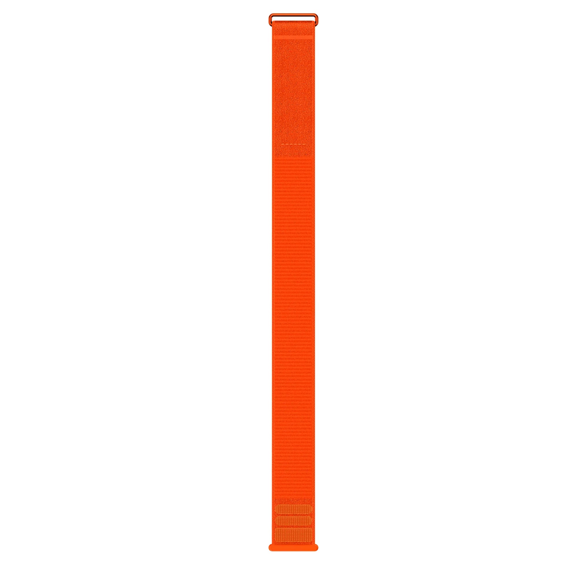 Nylon Strap 'Classic', orange, laid flat, joined, direct top view