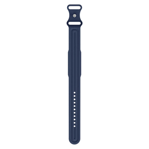 Silicone Strap 'Classic', dark blue, laid flat, joined, direct top view