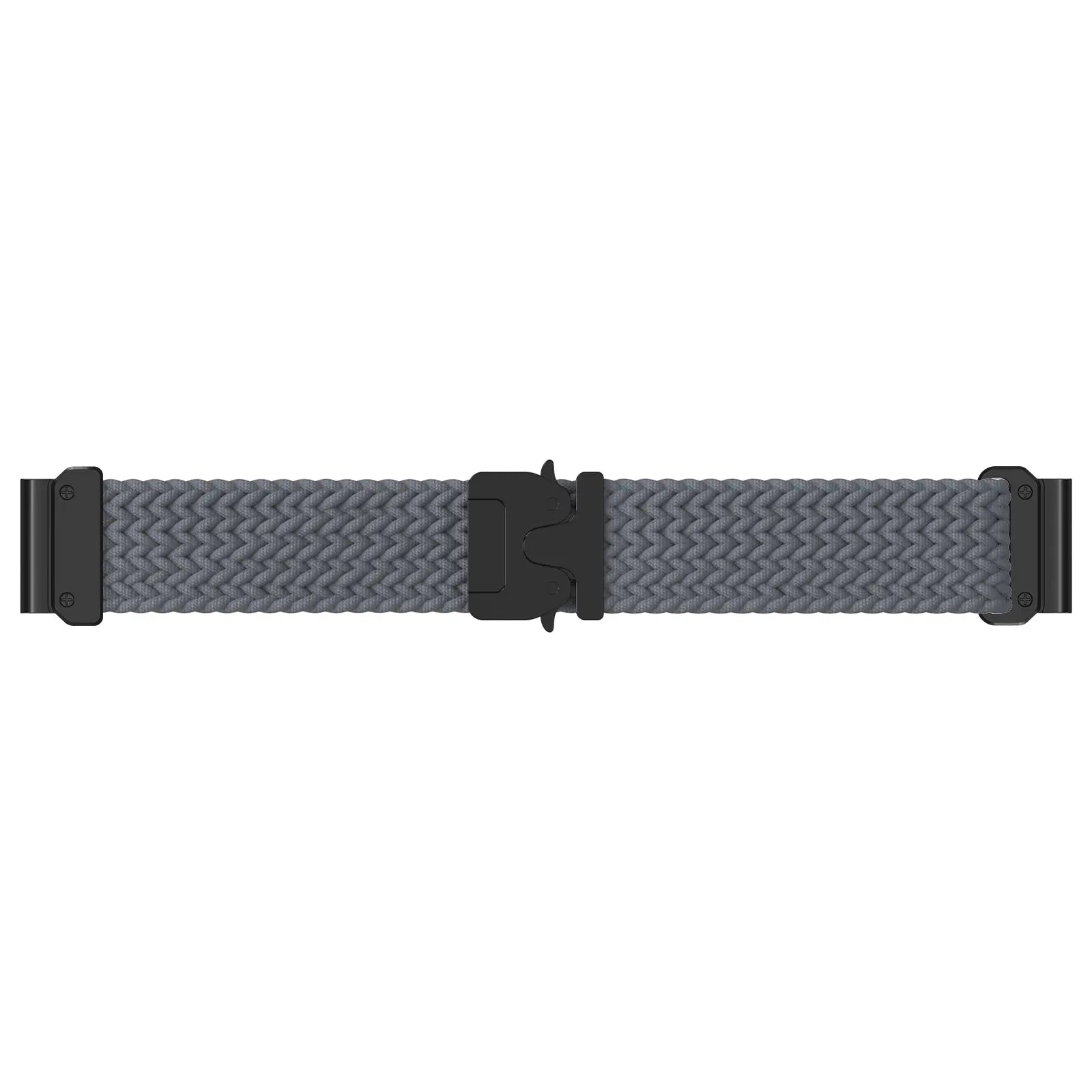 Garmin Fenix E Braided Strap P-Buckle (Dark Grey with Black)