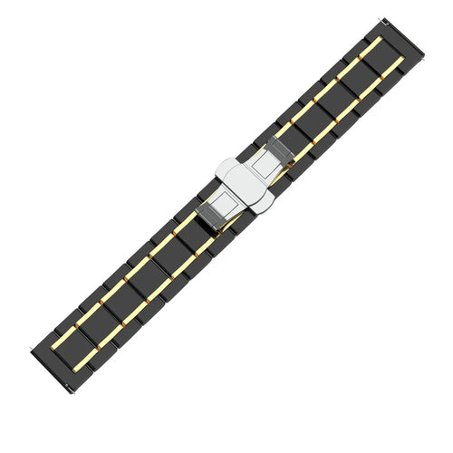 Bracelet ceramique  Huawei Watch 5 - 42mm  (noir/doré)
