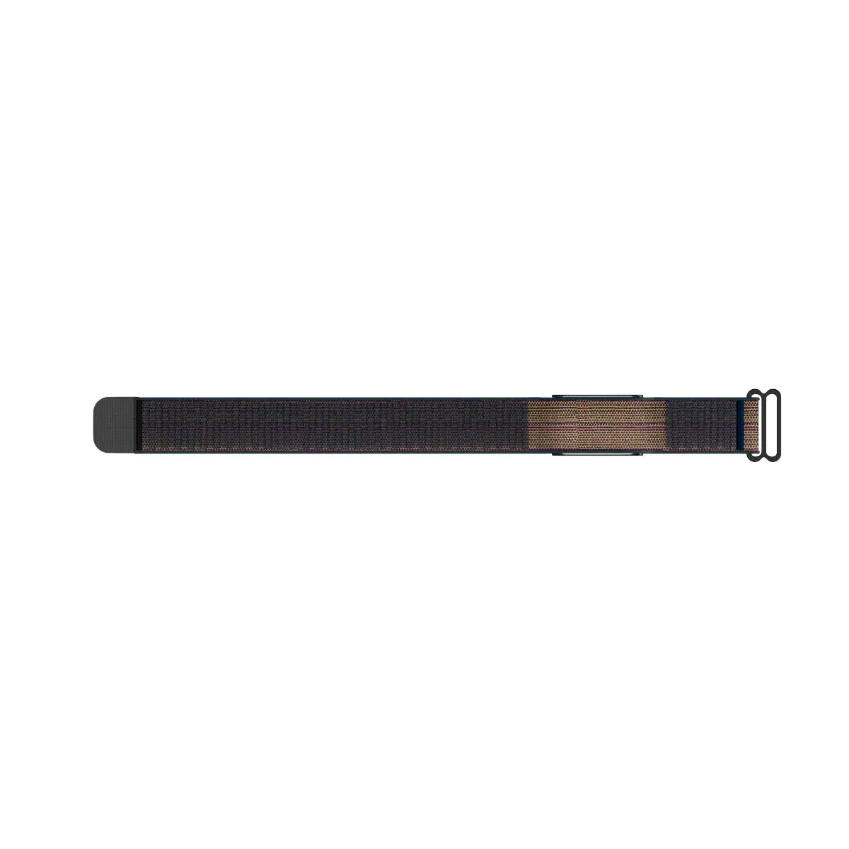 Nylon Strap, blue, laid flat, joined, direct top view