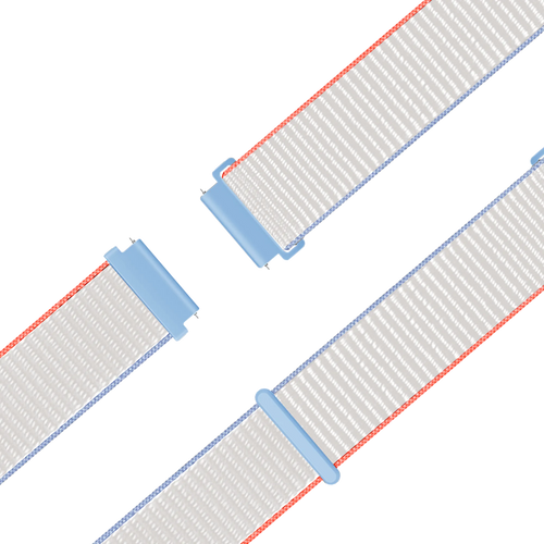 Bandz Bracelet nylon Loop Garmin Forerunner 255s (blanc lait)