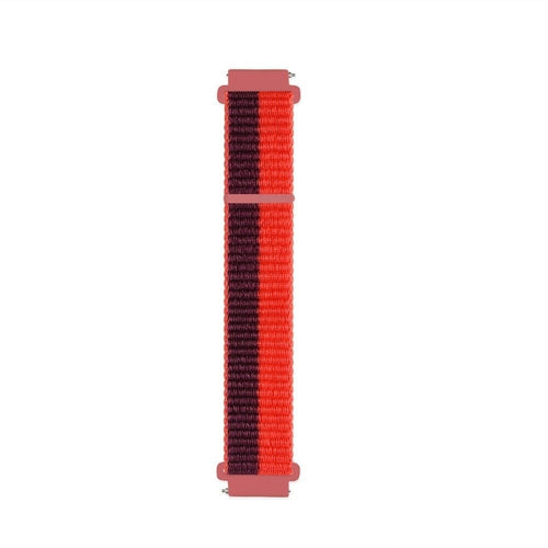 Nylon Strap, cherry magenta, laid flat, joined, direct top view