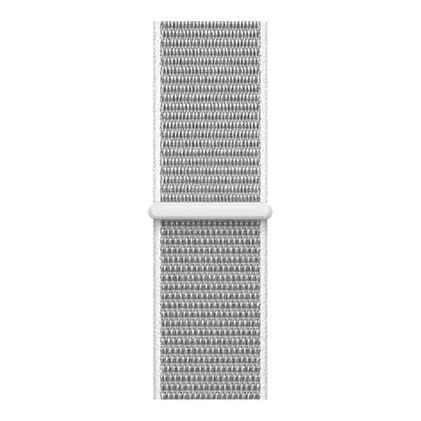 Nylon Strap, seashell, laid flat, joined, direct top view