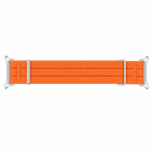 Nylon Air Strap, orange, laid flat, joined, direct top view
