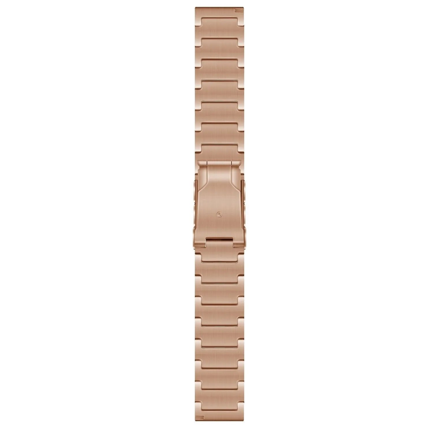 Titanium Strap, rose gold, laid flat, joined, direct top view
