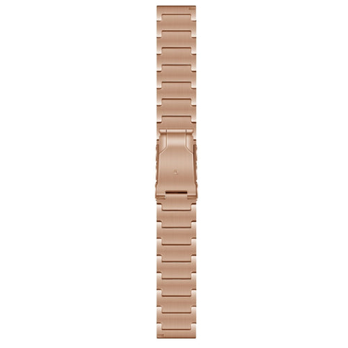 Titanium Strap, rose gold, laid flat, joined, direct top view
