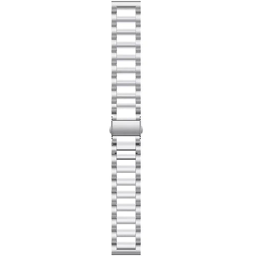 Bracelet acier Amazfit Active (argent/blanc)