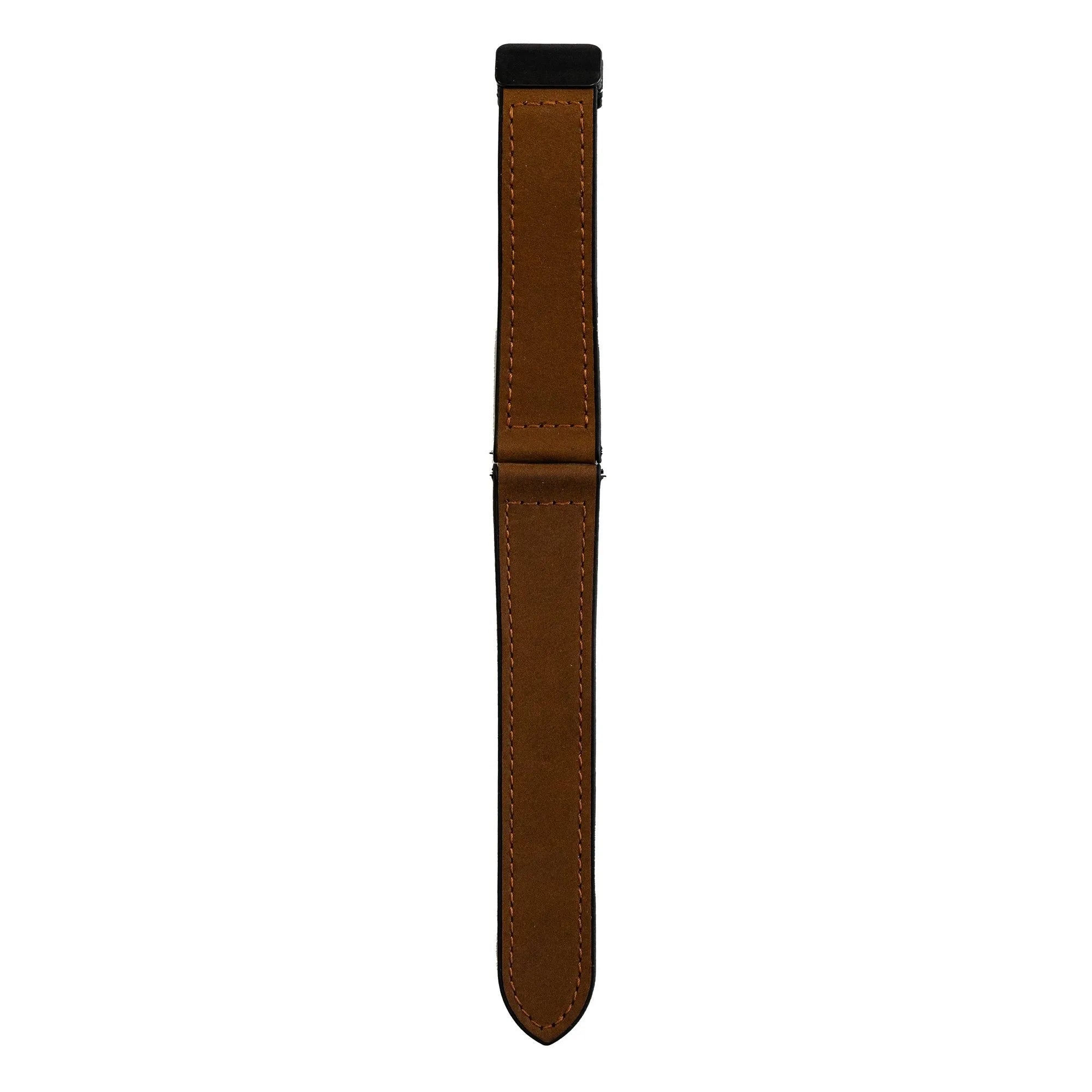 Bracelet en cuir avec boucle-D OnePlus Watch 3 (brun foncé)