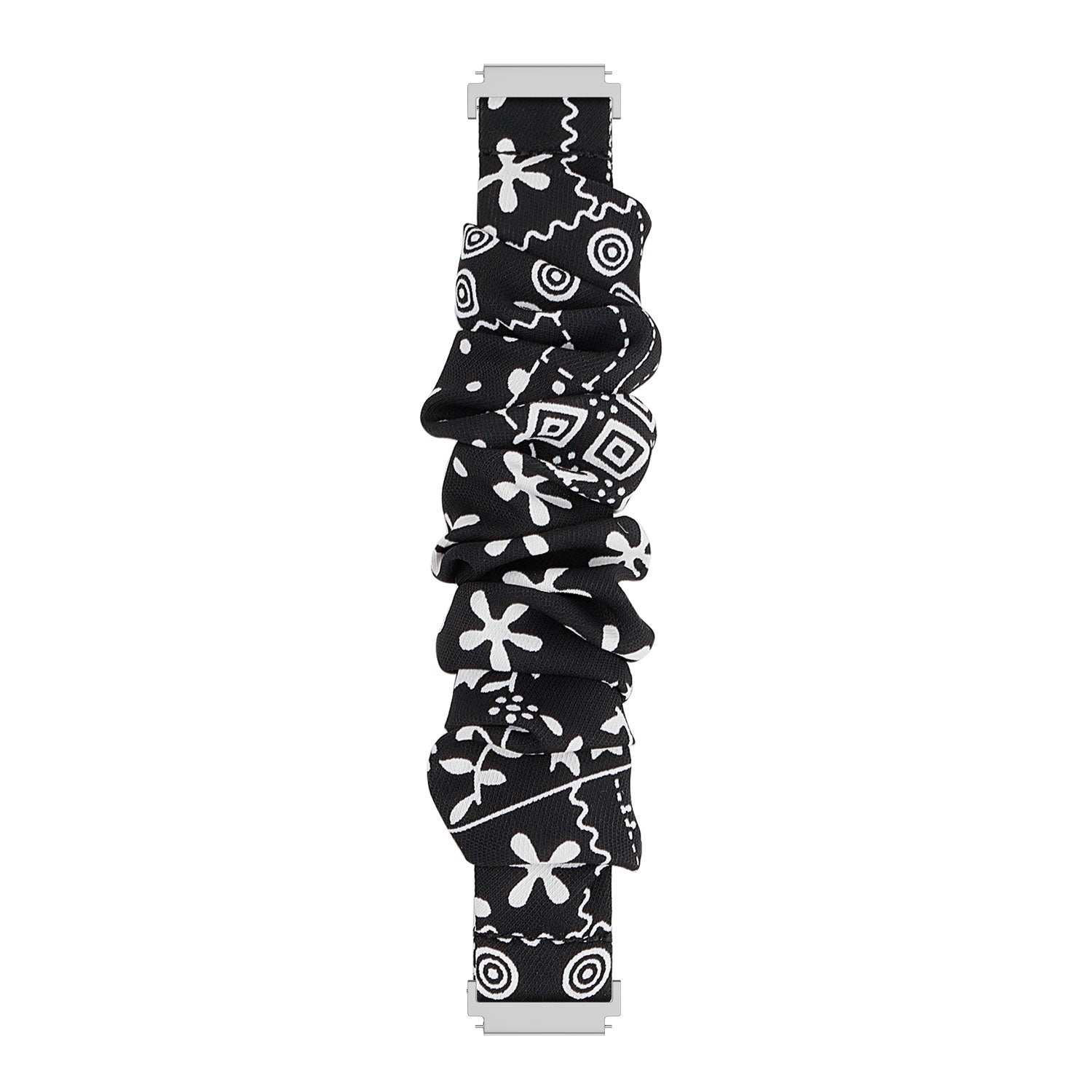 Bracelet chouchou Huawei Watch GT 3 42mm (motifs noir et blanc)