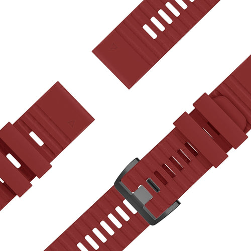 Bandz Bracelet silicone avec boucle Garmin Forerunner 945 (rouge)