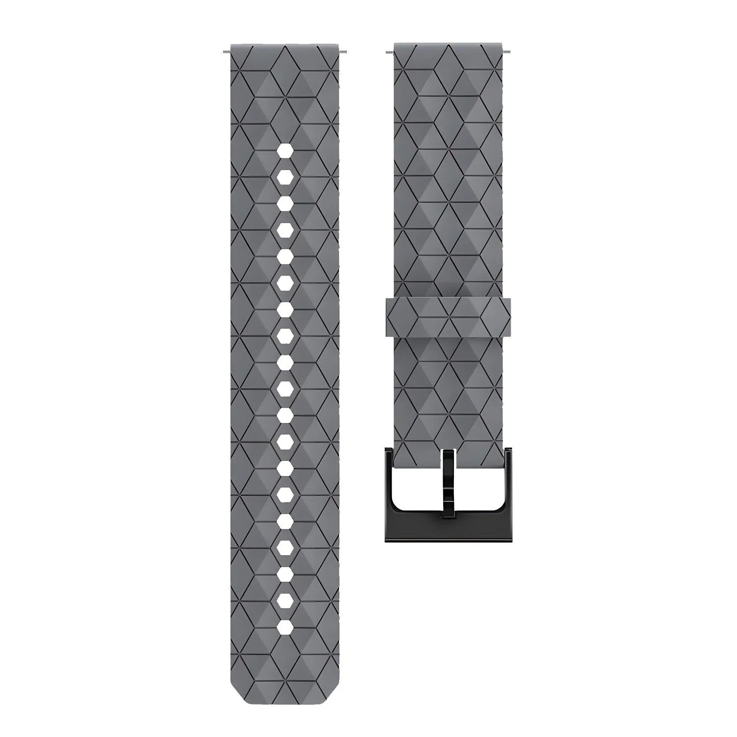 Coros Pace 4 Silicone Hexa Strap (Grey)