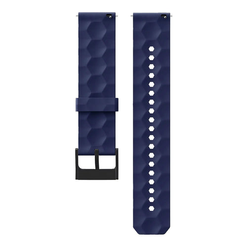 Bracelet silicone 'Hexa' Suunto Race 2 (bleu foncé)
