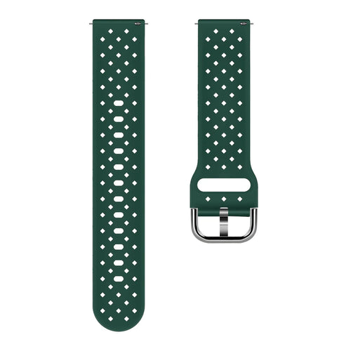 Bracelet silicone tressé Amazfit Bip U (Pro) (vert foncé)