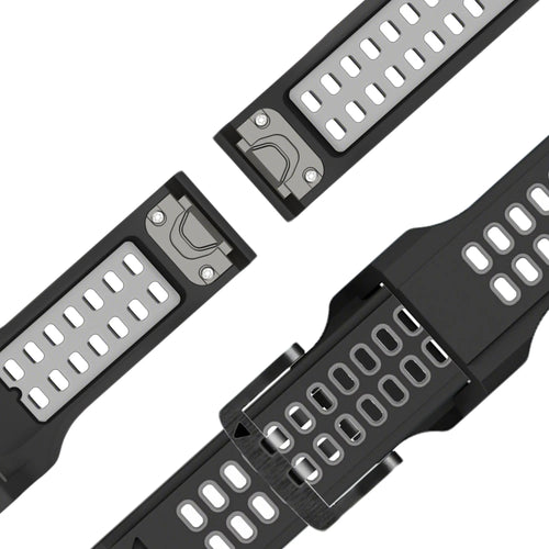 Bandz Garmin Forerunner 945 Buckled Sport Strap (Black/Grey)