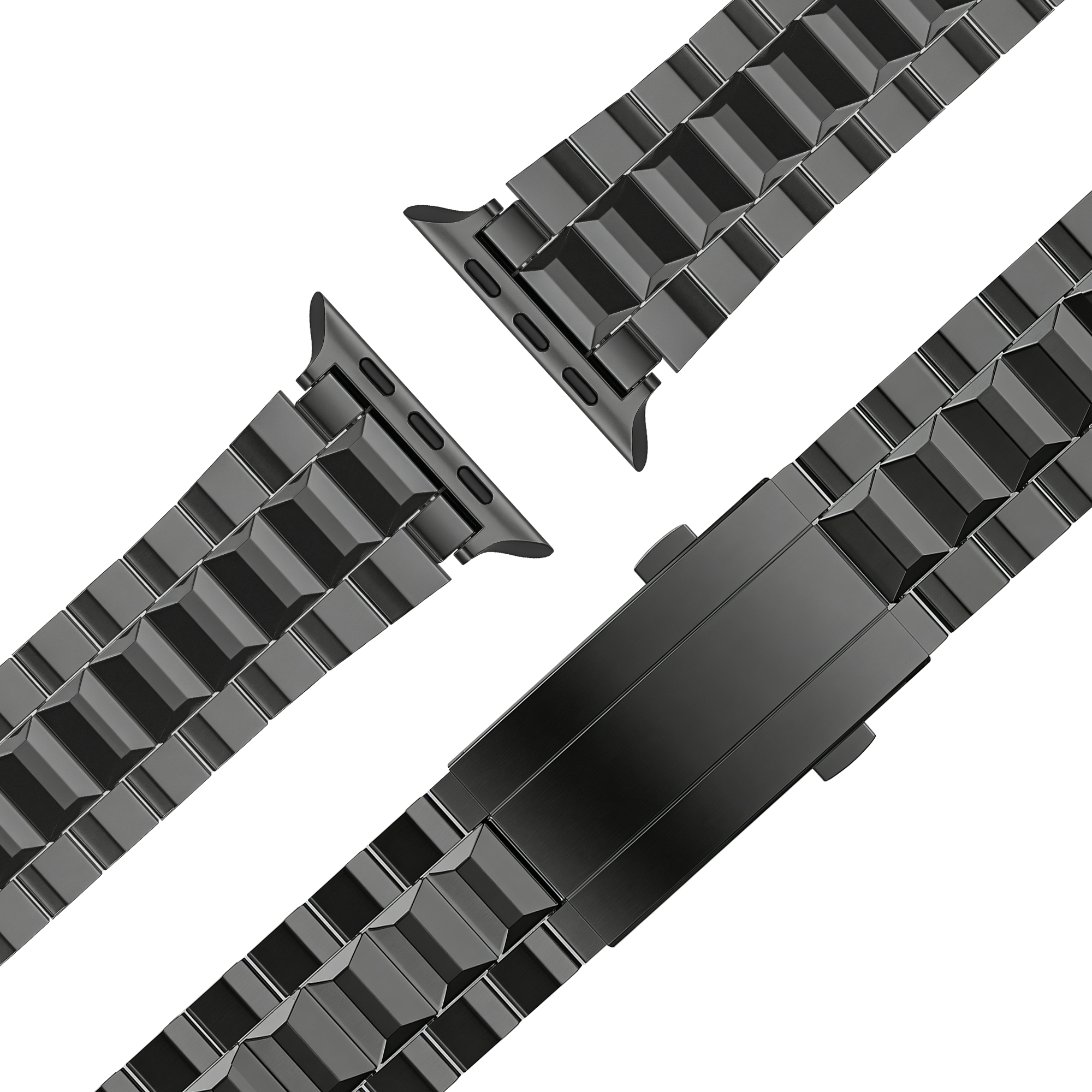 Bandz Bracelet titan 'Deluxe' Apple Watch Ultra (noir)