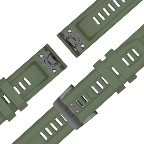 Bandz Bracelet silicone 'Classic' Garmin Approach S70 - 47mm (vert militaire)